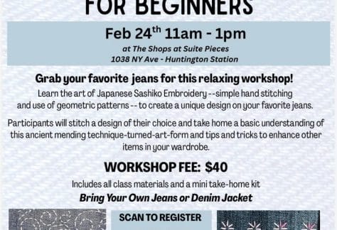 Shashiko Embroidery for Beginners - Whiskey Harbor Knits