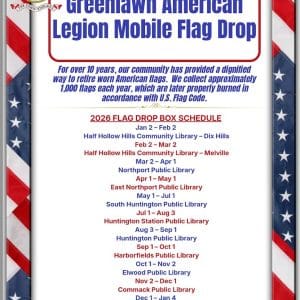Greenlawn American Legion Mobile Flag Drop 2026