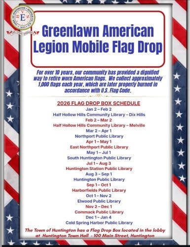 Greenlawn American Legion Mobile Flag Drop 2026