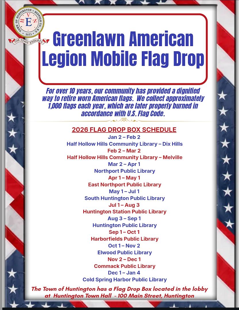 Greenlawn American Legion Mobile Flag Drop 2026