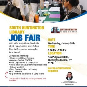 South Huntington Library Job Fair - Free