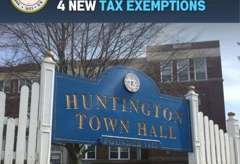 Town of Huntington Public Hearing February 25 - Proposed Tax Exemptions