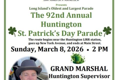 The 92nd Huntington St. Patrick’s Day Parade 2026 - FREE
