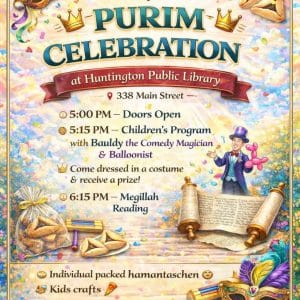 Chabad of Huntington Village Purim Celebration - FREE