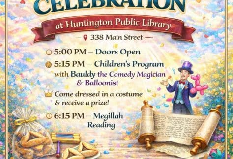 Chabad of Huntington Village Purim Celebration - FREE