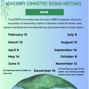 Environmental Open Space & Park Fund Advisory Committee (EOSPA) Meetings 2026