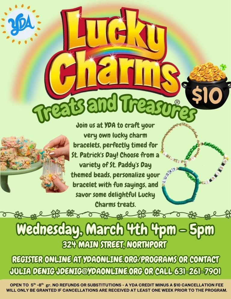 YDA Lucky Charms: Treats & Treasures - 5th-8th Grade