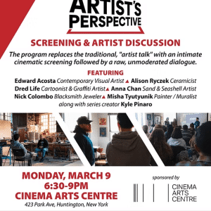 The Artist's Perspective Screening and Artist Discussion - Free
