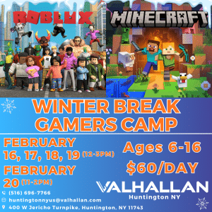 Winter Break Gamers Camps at Valhallan