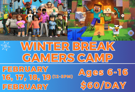 Winter Break Gamers Camps at Valhallan