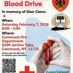 Commack Fire Department Blood Drive in Honor of Glen Ciano