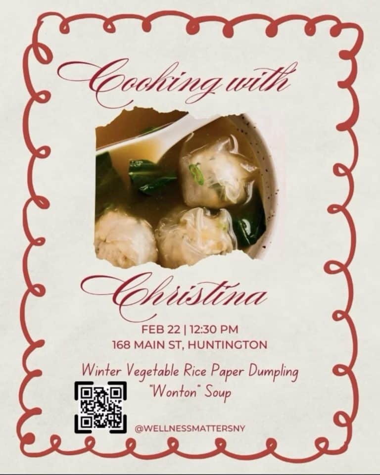 Cooking With Christina Winter Vegetable Rice Paper Dumpling "Wonton Soup"