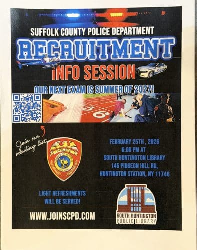 Suffolk County Police Department Recruitment Info Session - FREE