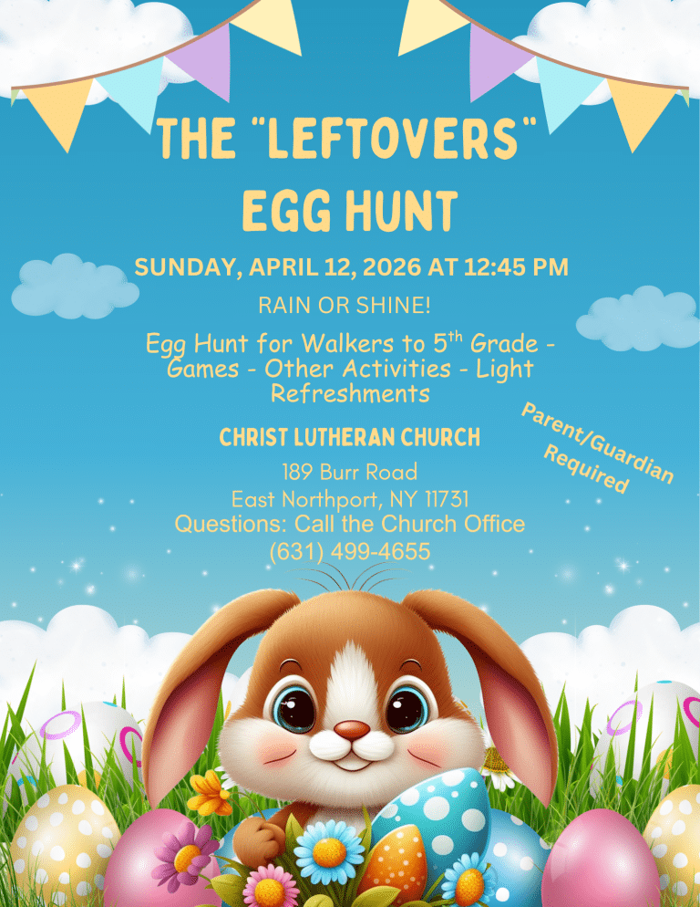"LEFTOVERS" Egg Hunt - FREE