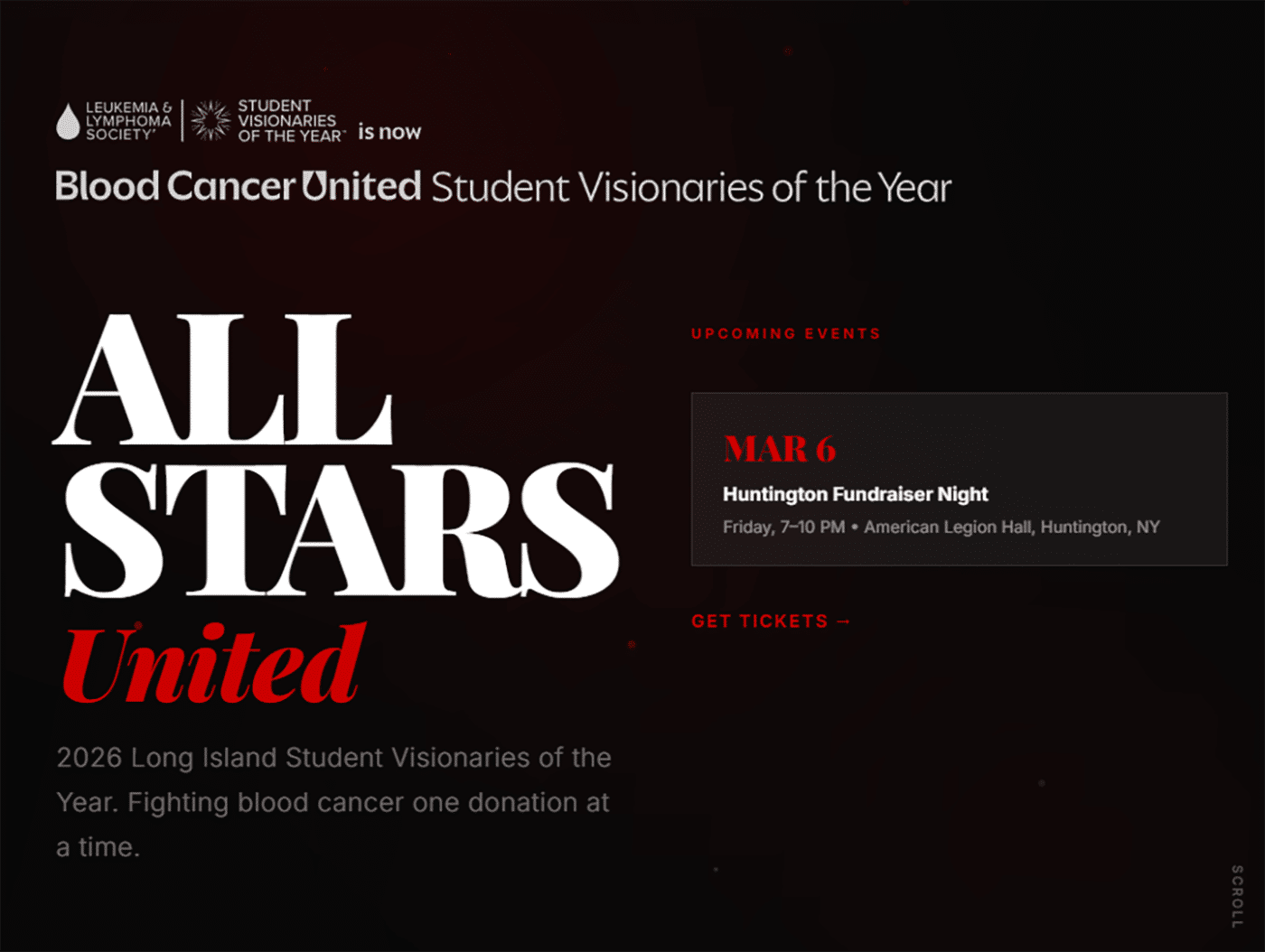 All Stars United Blood Cancer United graphic - Huntington High Students Lead $100K Fundraising Campaign to Help Blood Cancer Patients