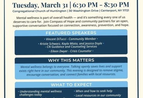 An Evening of Hope - Community Conversation on Mental Wellness - Free