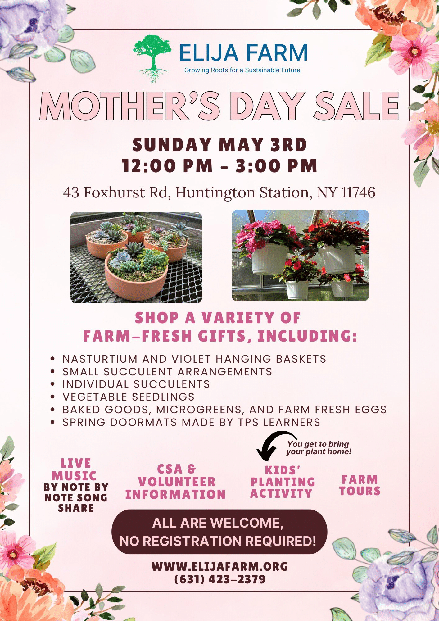 ELIJA Farm Mother's Day Sale - Free