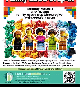 Family LEGO Drop In (ages 4 & up with Caregiver) - Free