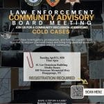 Law Enforcement Community Board Meeting - Free