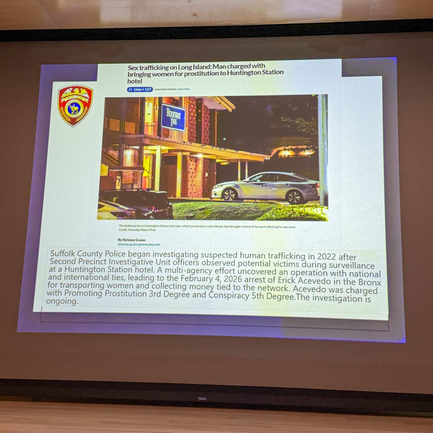 March 2026 Suffolk County Police Department Precinct Meeting