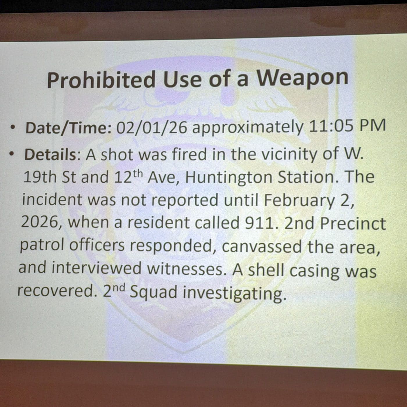 March 2026 Suffolk County Police Department Precinct Meeting