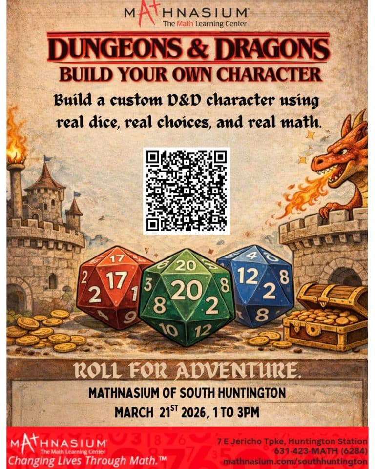 Mathnasium: Dungeons and Dragons, Build Your Own Character - FREE