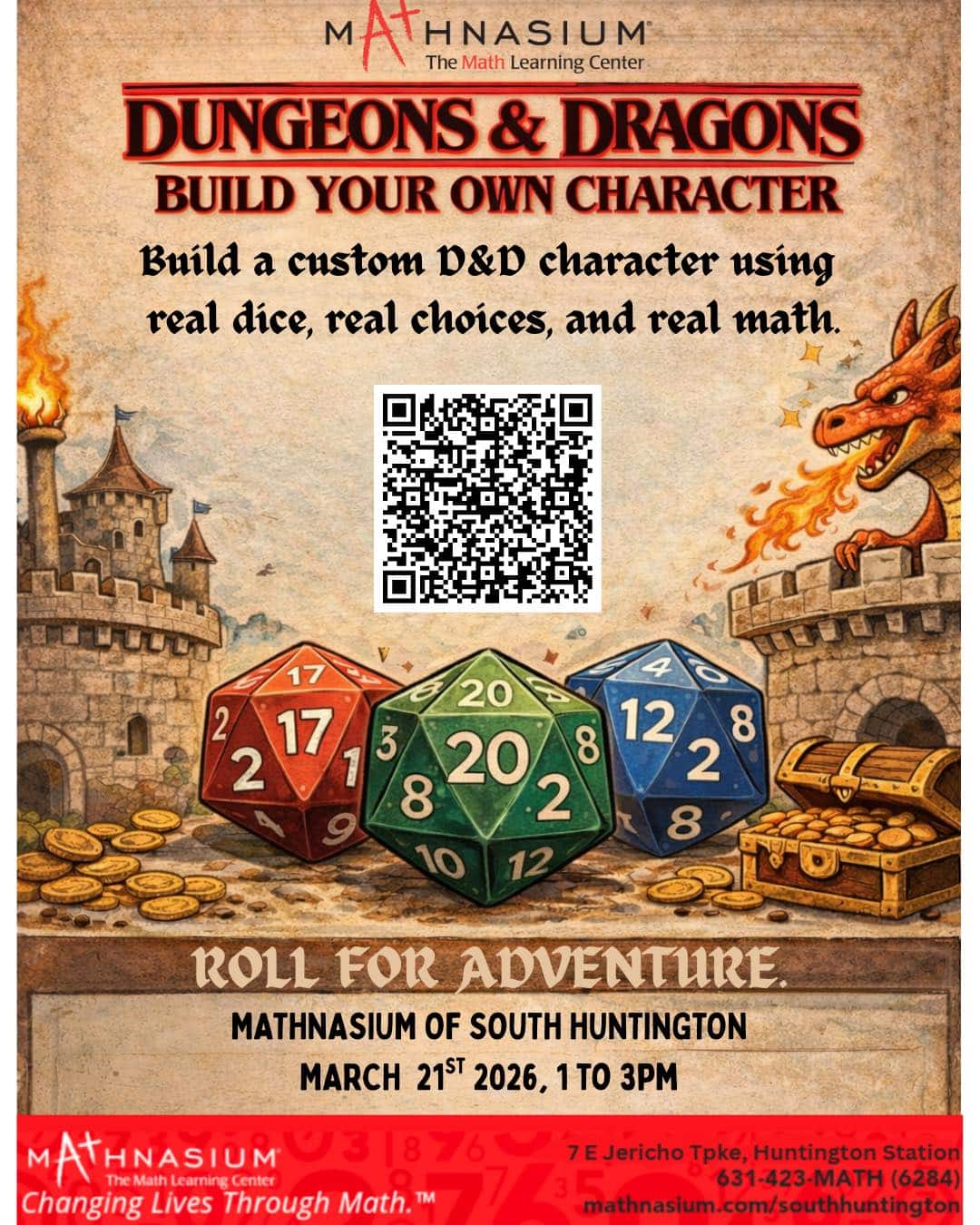 Mathnasium: Dungeons and Dragons, Build Your Own Character - FREE
