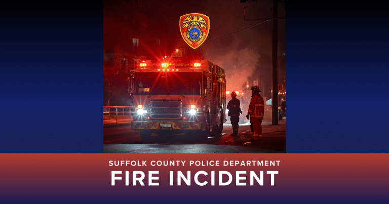 Suffolk County Police Department Fire Incident Press Release