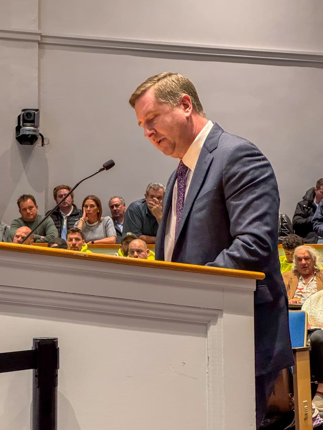 John O'Farrell - Superintendent, Half Hollow Hills Central School District. Melville Crossing Public Hearing Draws Strong Reactions