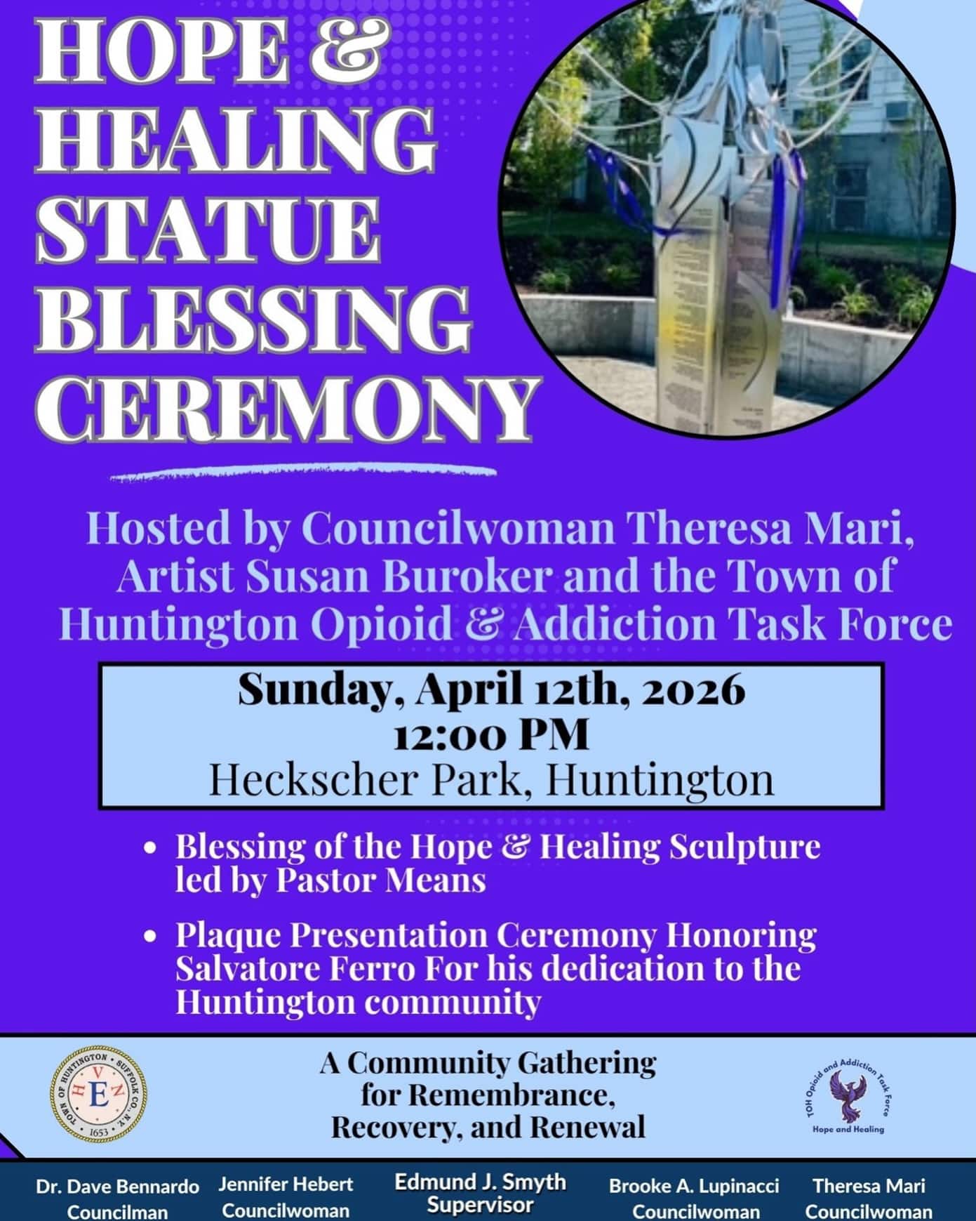 Hope and Healing Statue Blessing Ceremony - Free