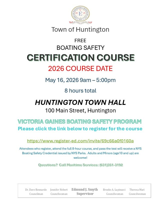 Safe Boating Safety Class - Free