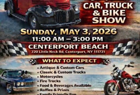 REGISTER by April 19 - Centerport Fire Department Car, Truck, and Bike Show