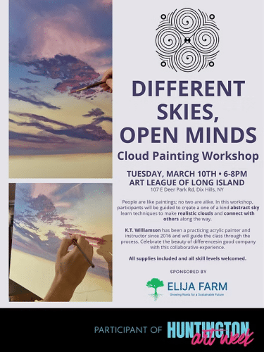 Different Minds, Open Skies - Cloud Painting Workshop - Free