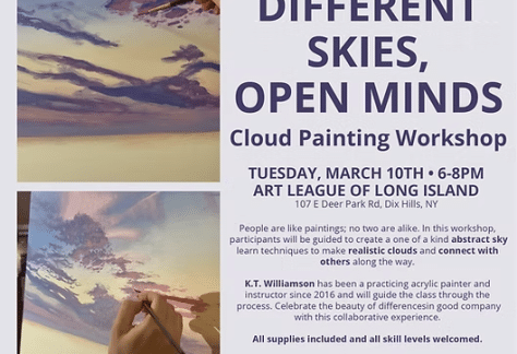 Different Minds, Open Skies - Cloud Painting Workshop - Free