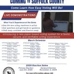 New Election Machines coming to Suffolk County Demo - Free