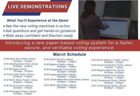 New Election Machines coming to Suffolk County Demo - Free