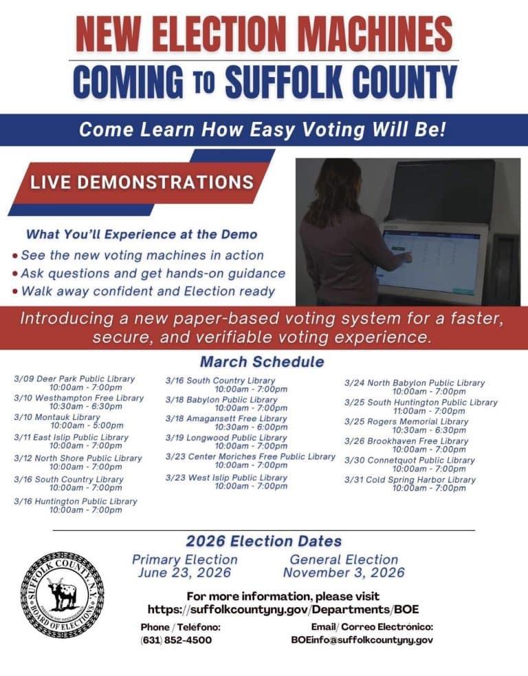 New Election Machines coming to Suffolk County Demo - Free