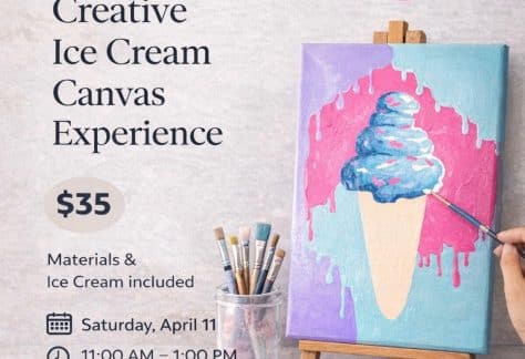 Creative Ice Cream Canvas Experience