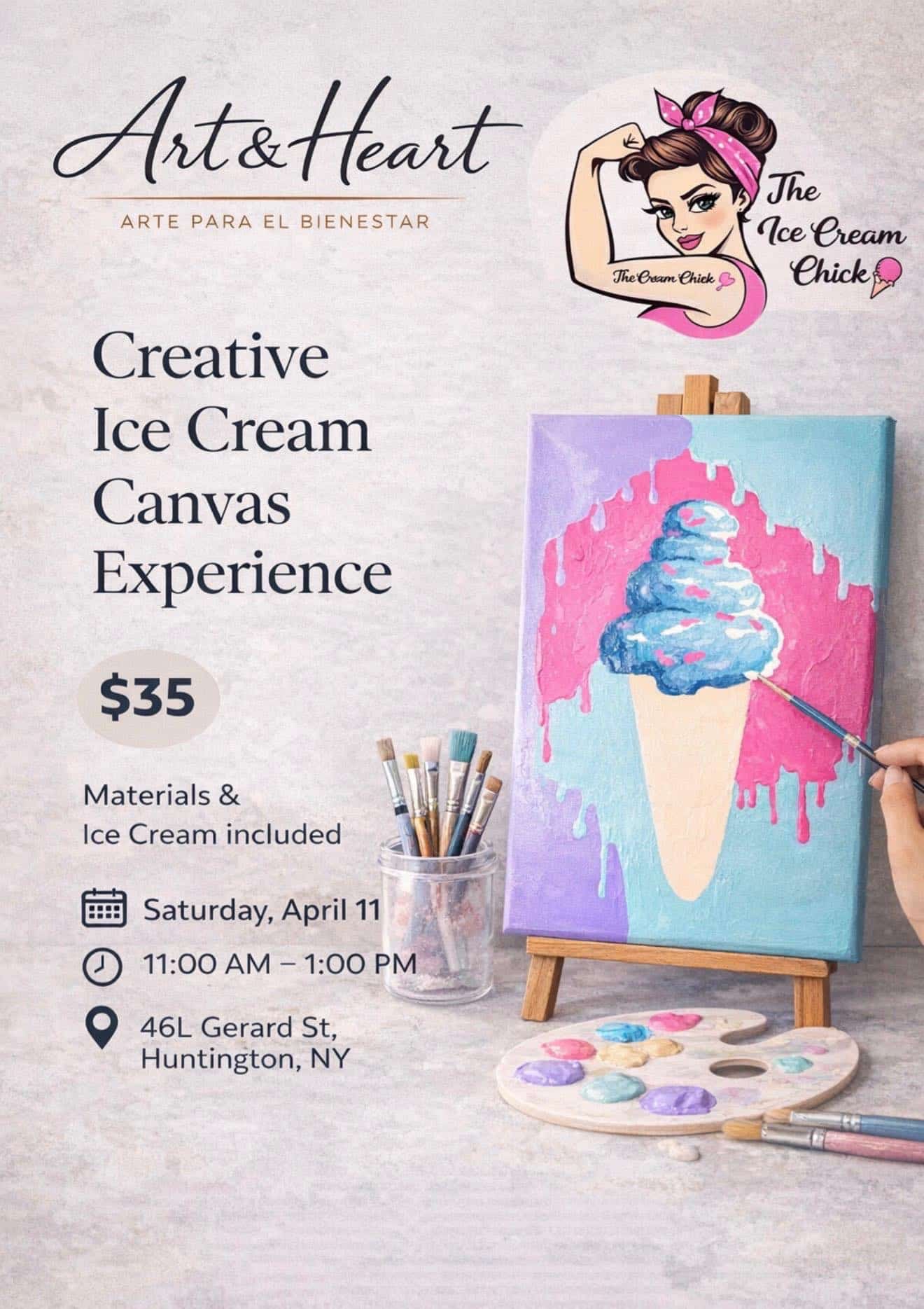 Creative Ice Cream Canvas Experience