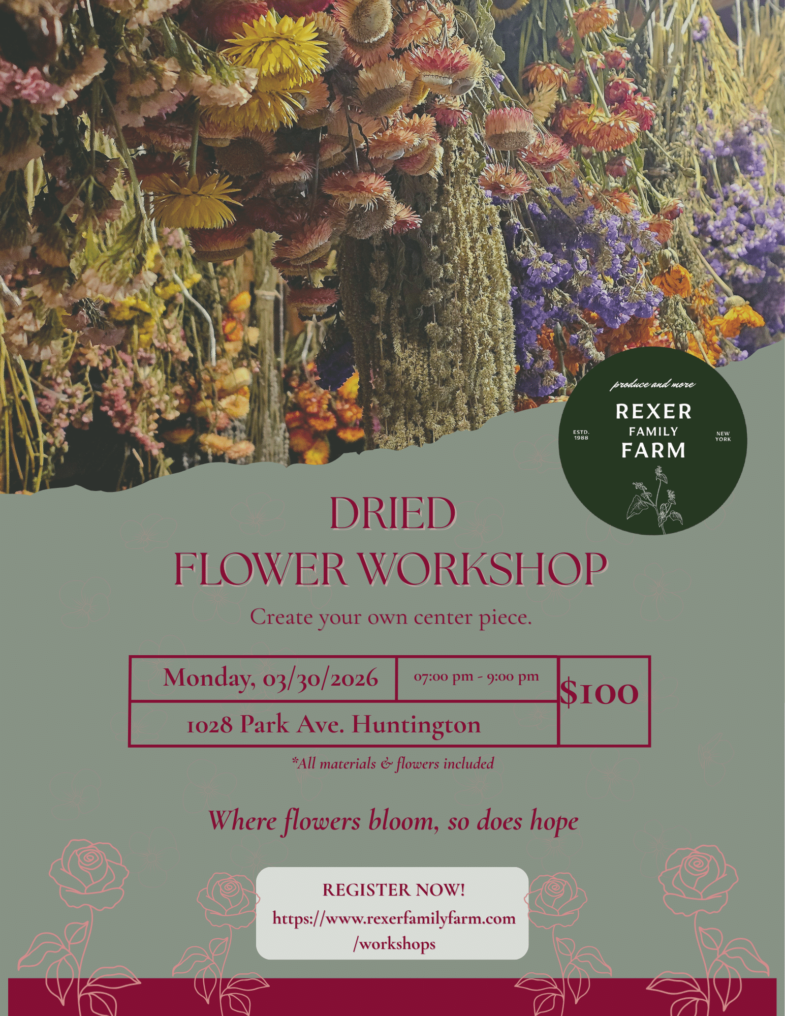 Dried Flower Workshop