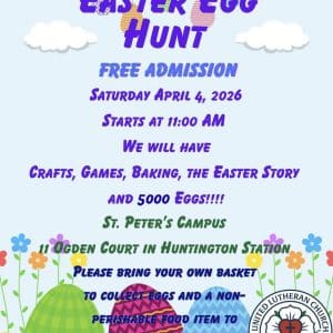 Easter Egg Hunt - United Lutheran Church of Long Island - Free