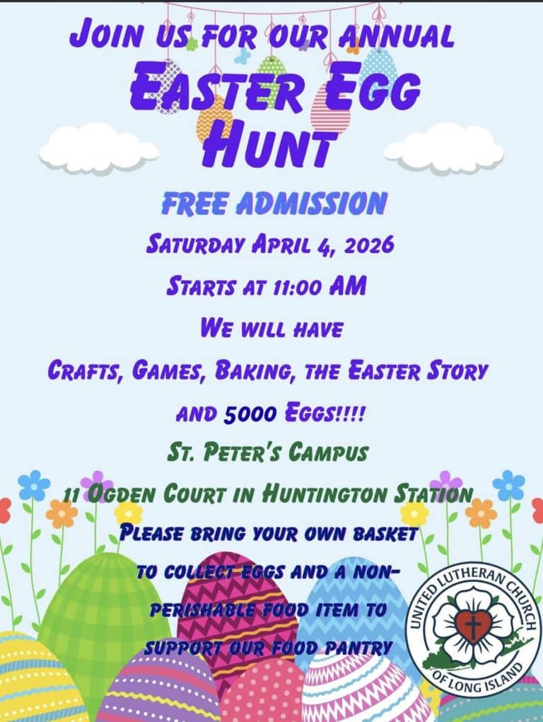 Easter Egg Hunt - United Lutheran Church of Long Island - Free