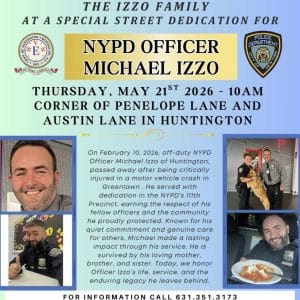 Street Dedication Honoring NYPD Officer Michael Izzo