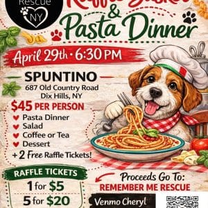 Remember Me Rescue Dinner and Raffles Fundraiser