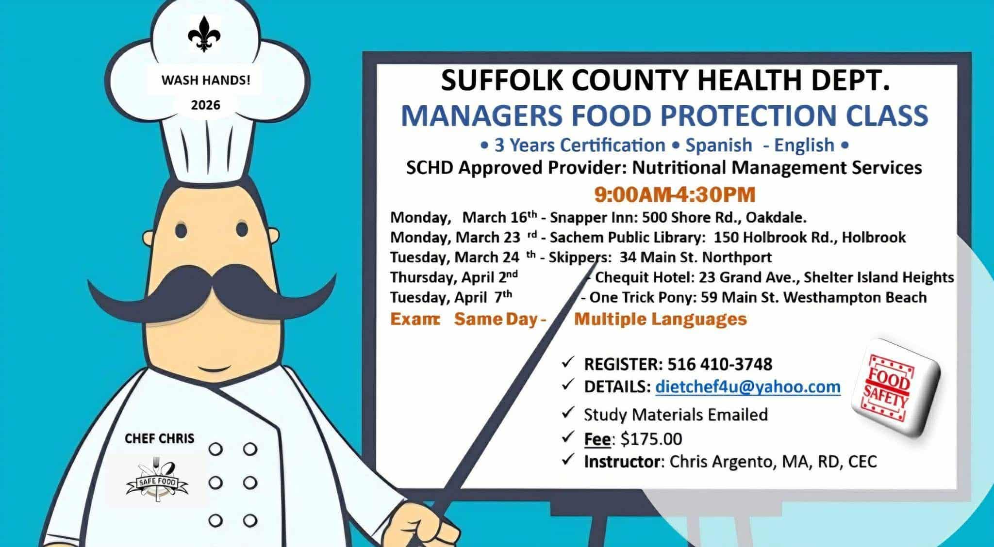 Managers Food Protection Class