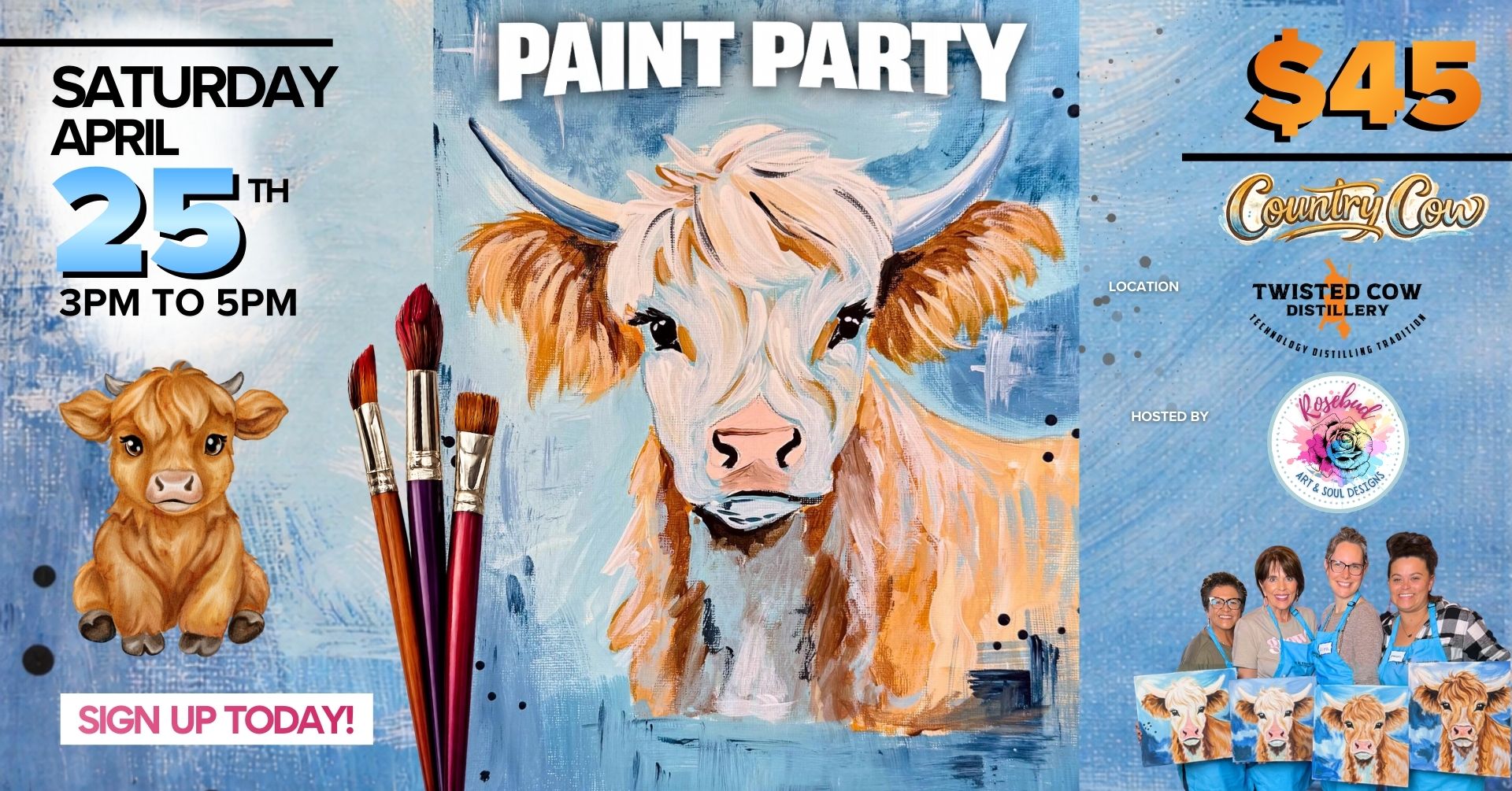 🐮🎨 Country Cow Paint Party at Twisted Cow Distillery 🎨🐮