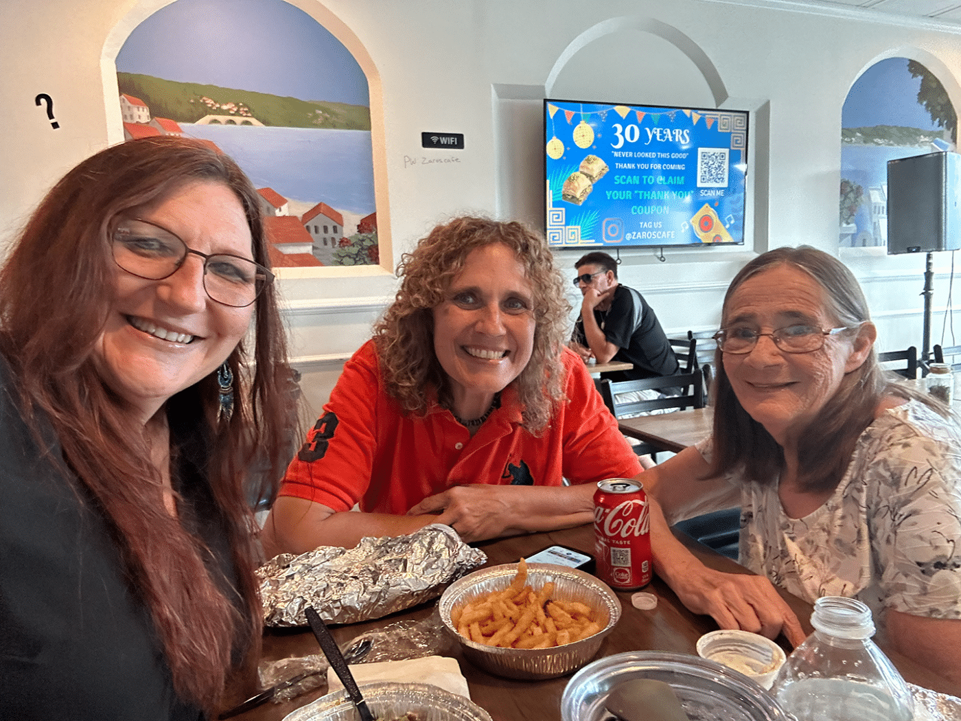 Huntington Matters taking a well deserved break to recharge and relax at Zaro's Cafe - June Margolin, Dana Richter and Diane Schaber. Zaro’s Cafe Closing After More Than 30 Years in Huntington Station