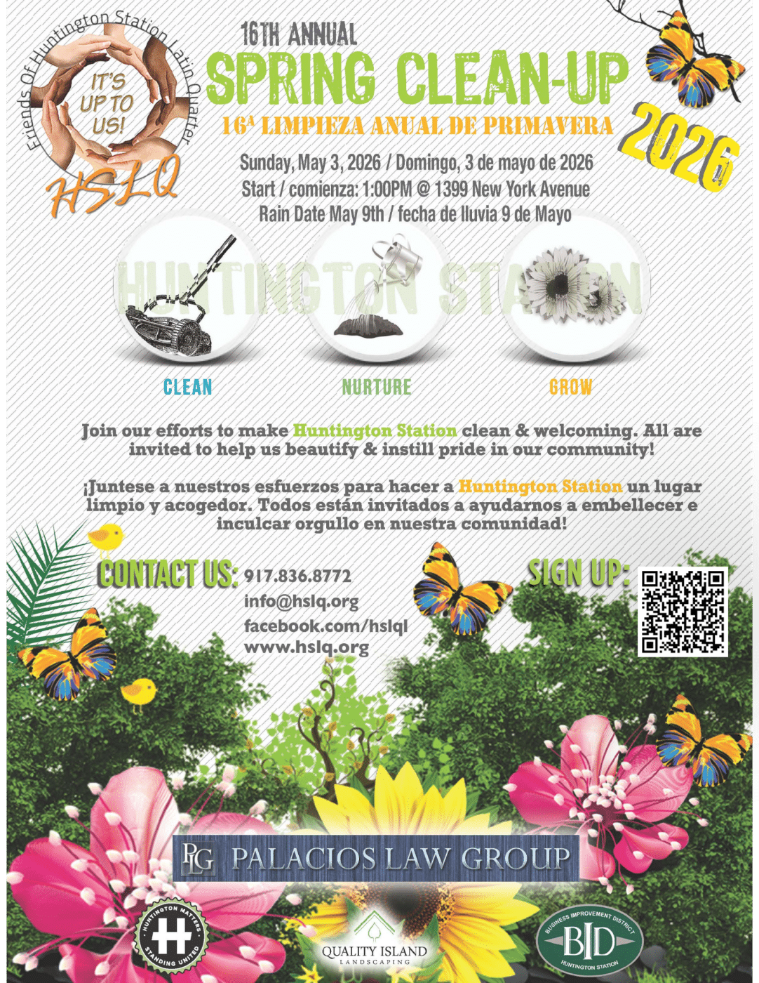 16th Annual Huntington Station Spring Cleanup – Free Earth Day