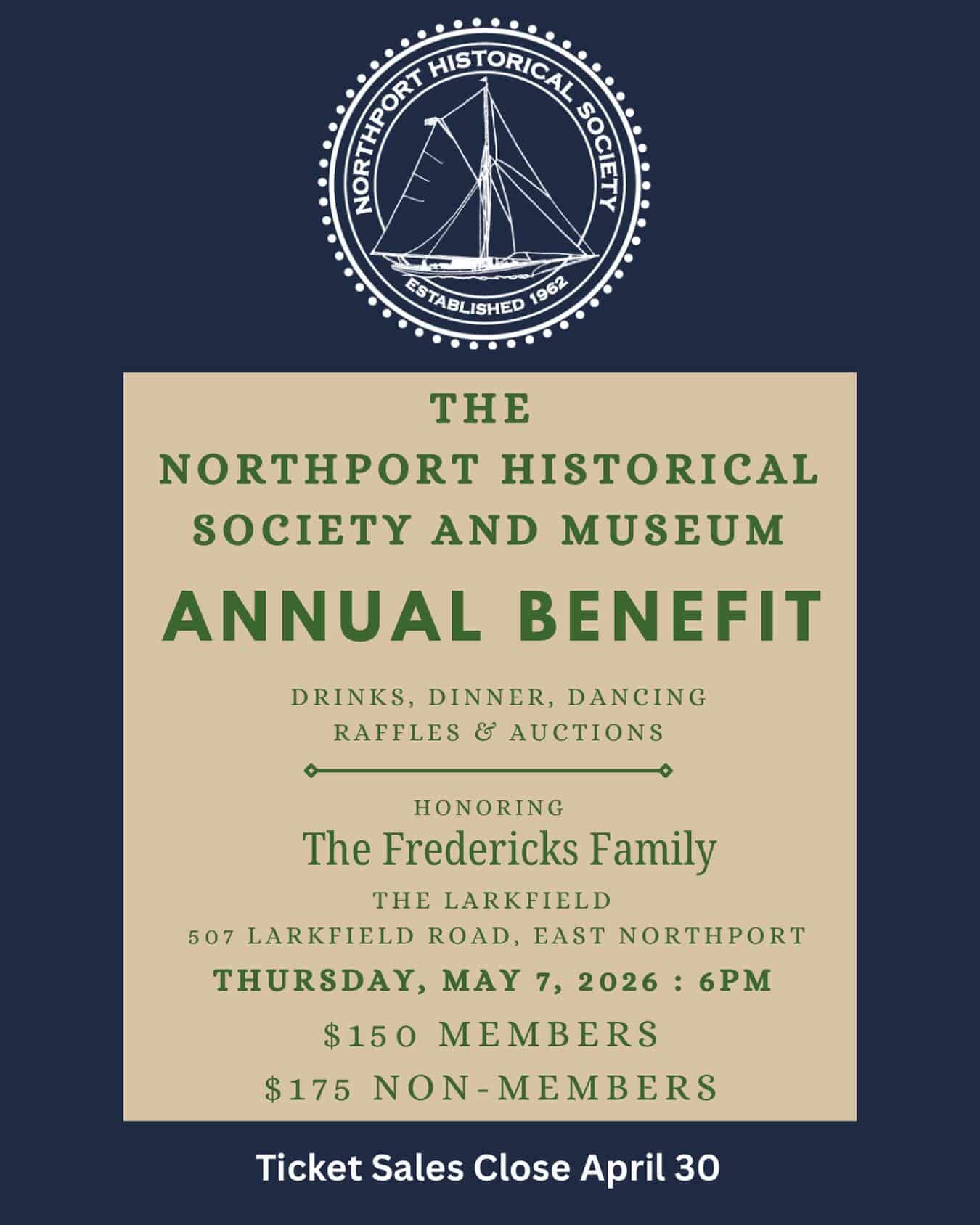 Northport Historical Society and Museum 2026 Annual Benefit