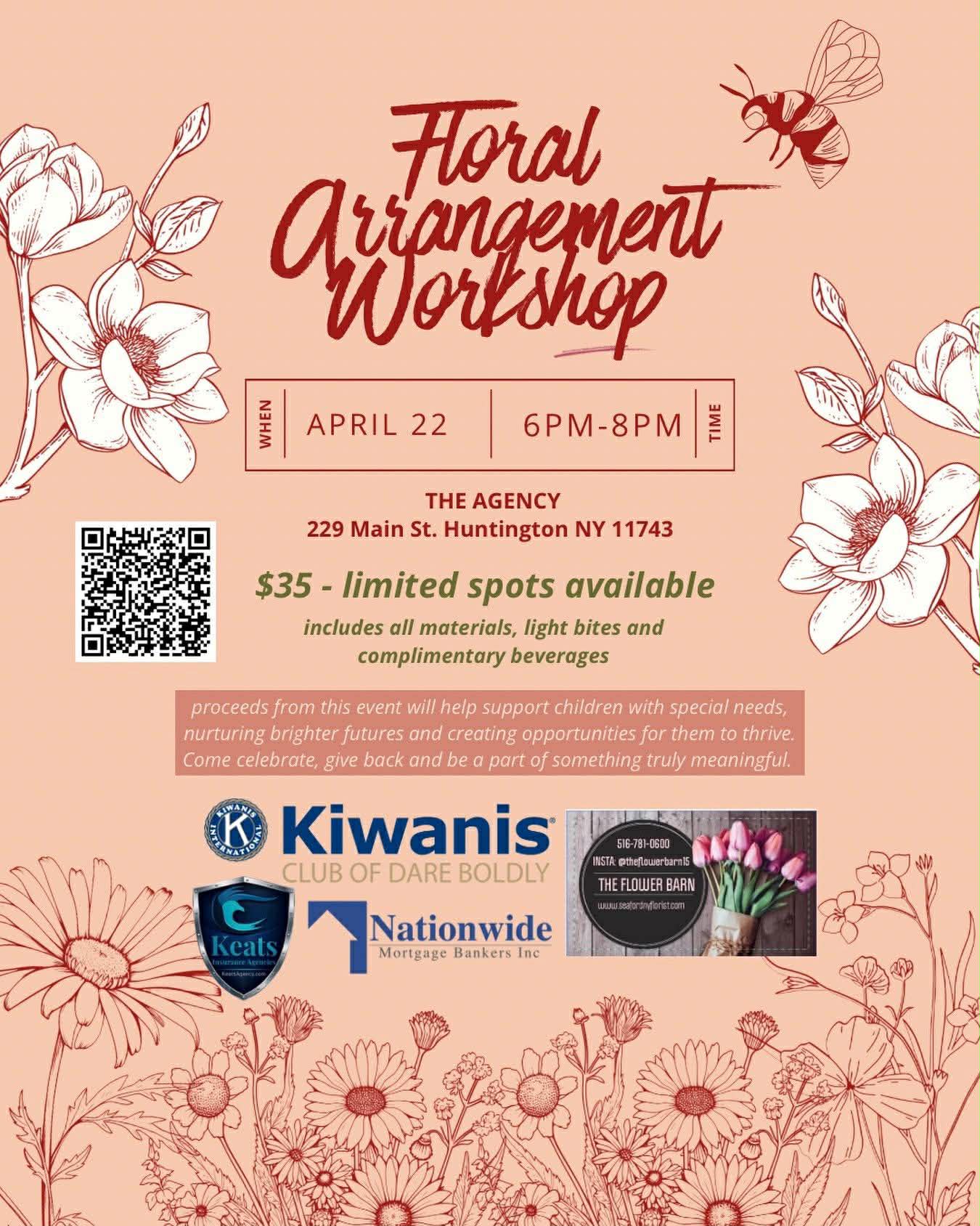 Floral Arrangement Workshop - Give Back While You Create